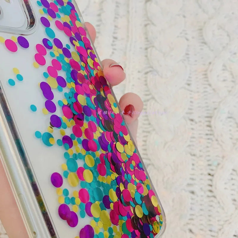 Regenbogen Treibsand Hülle für iPhone 17 Pro Max