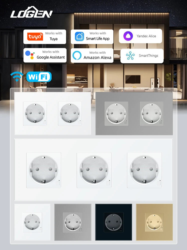 Smart WLAN Steckdose EU USB Typ-C Timer Alexa