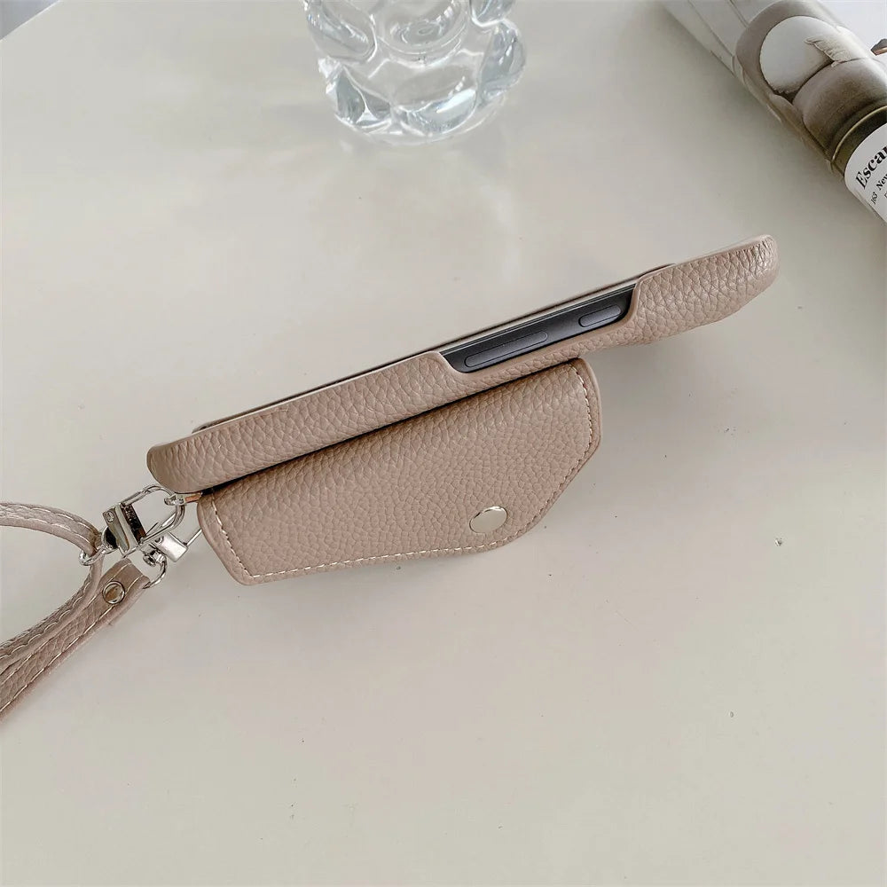 Crossbody Lederhülle für Google Pixel 8 Pro