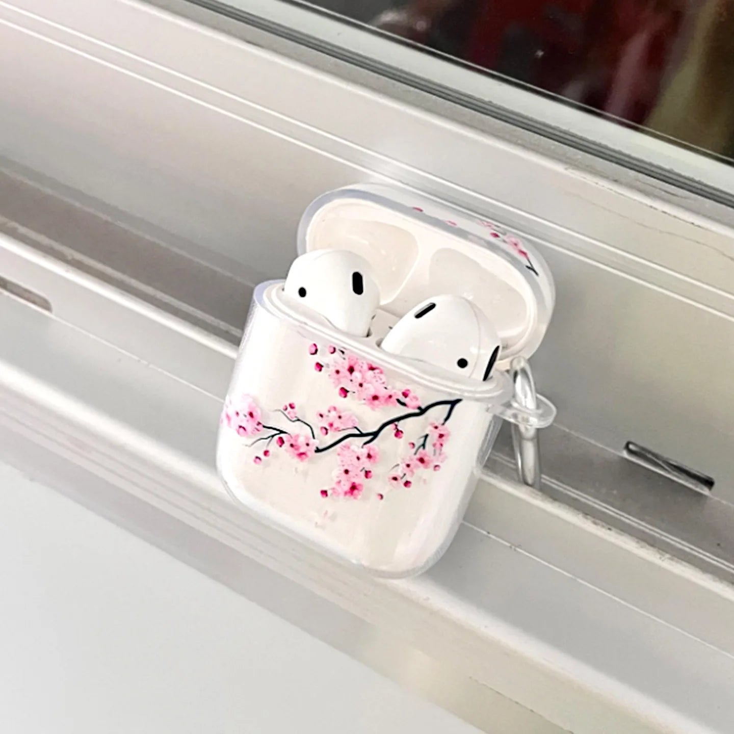Transparente Sakura Hülle für AirPods Pro 1 2 3 4