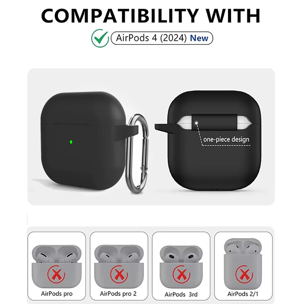 Weiche Silikon Schutzhülle für AirPods 4