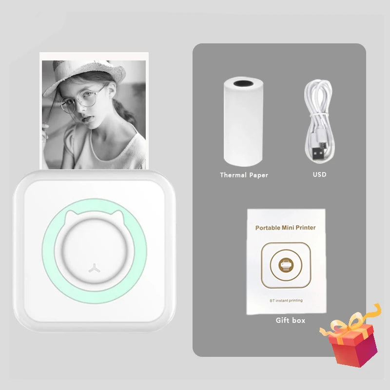 Mini Print Thermodrucker 58mm Bluetooth Fotodrucker