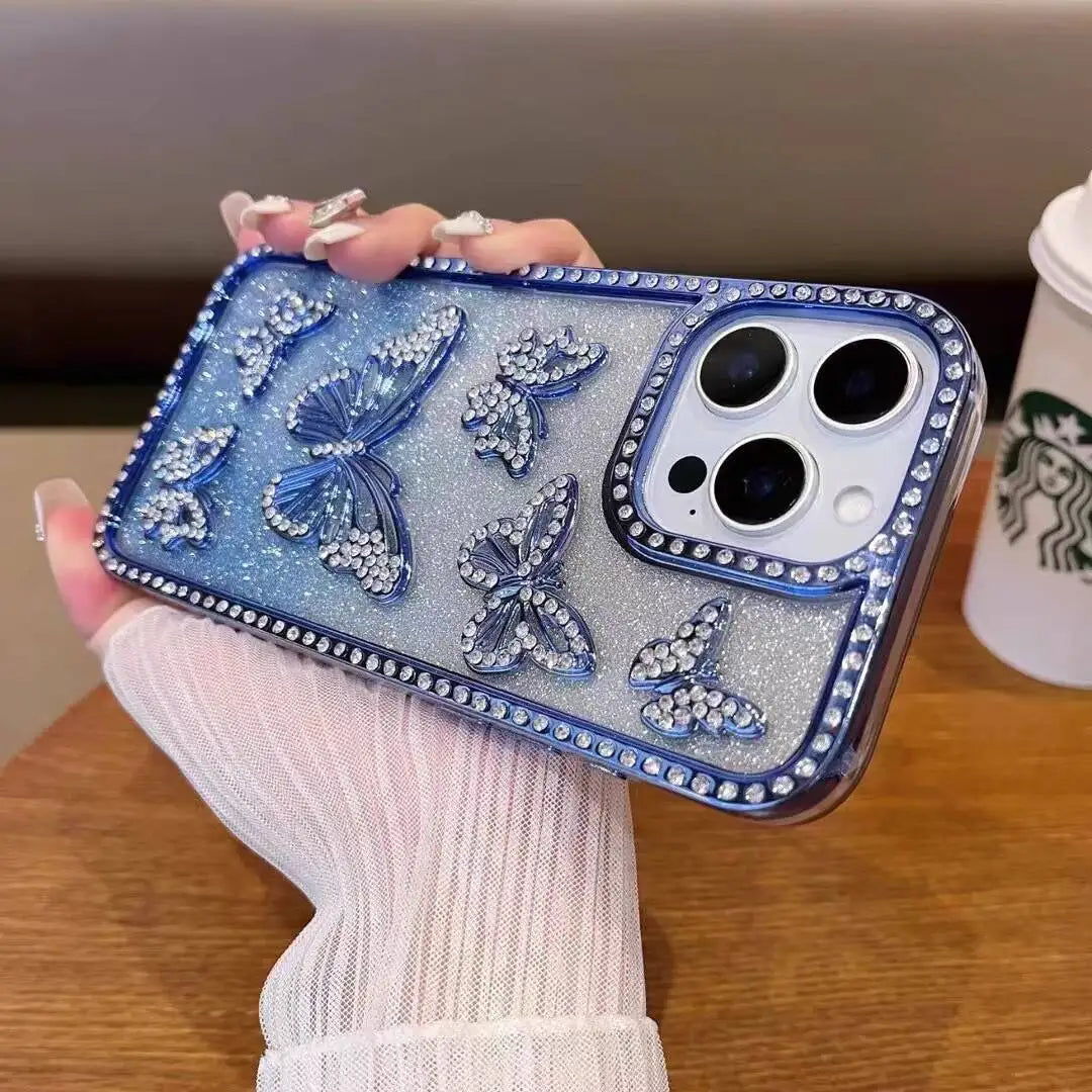 Elegante Handyhülle mit Diamantkamera für iPhone 17