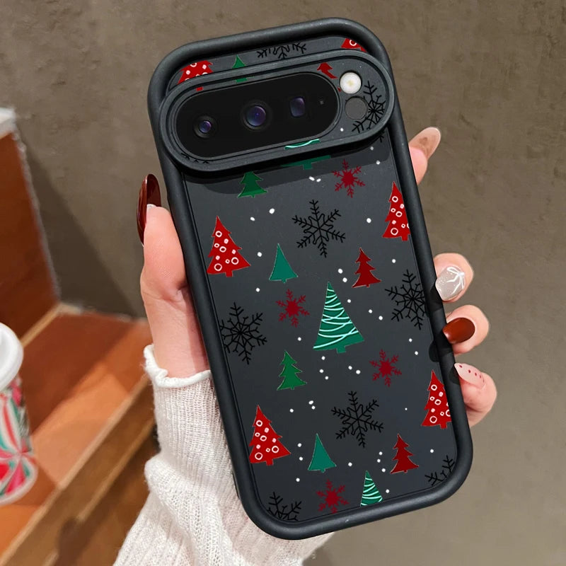 Weihnachtliche TPU-Handyhülle mit Tannenbaum für Google Pixel 10 9 8
