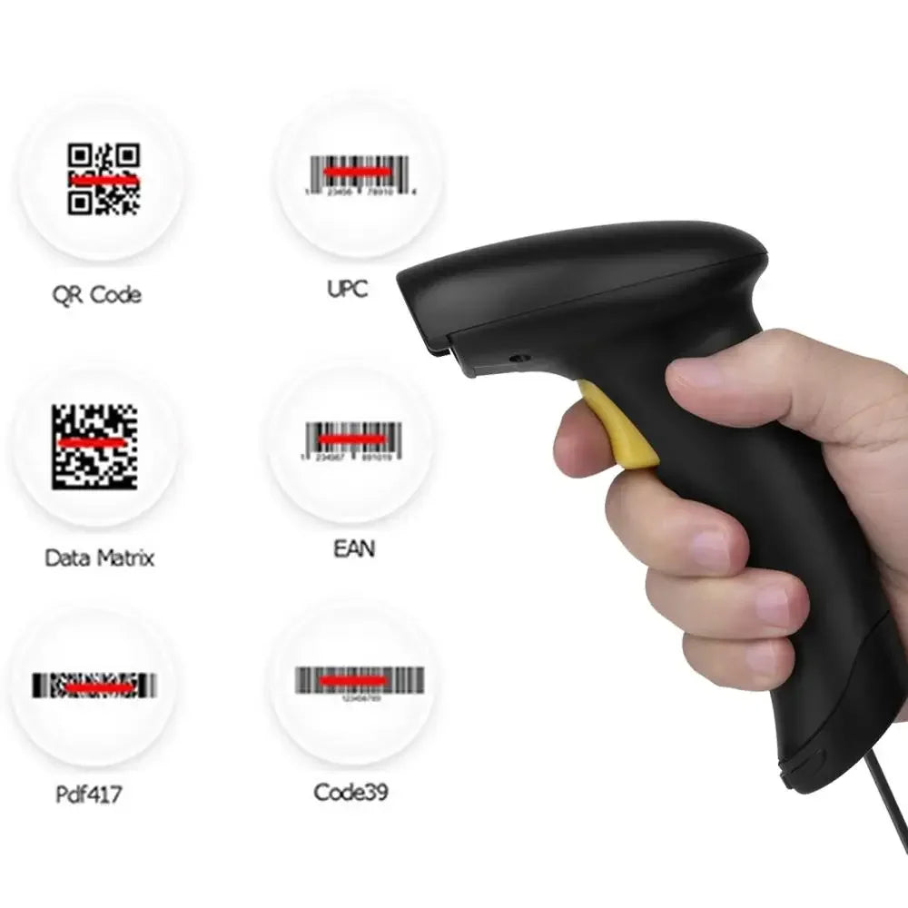 USB Barcode Scanner 2D 1D QR Code Leser Kabelgebunden