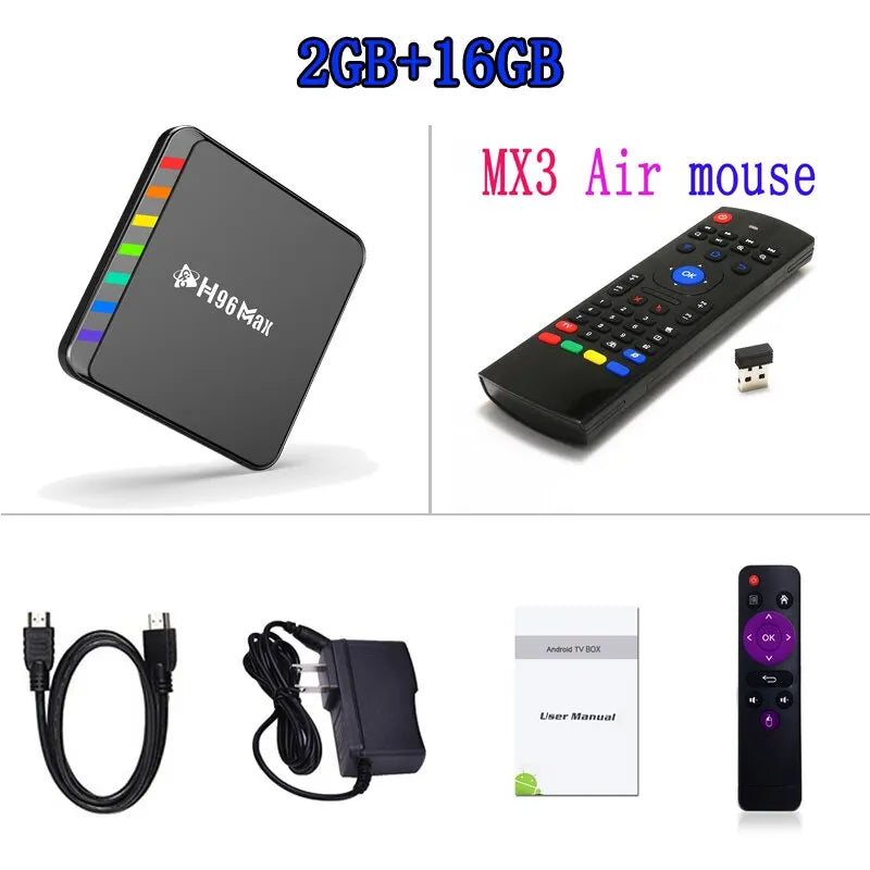4K Smart TV Box Android 11 with WiFi6 &amp; Quad Core