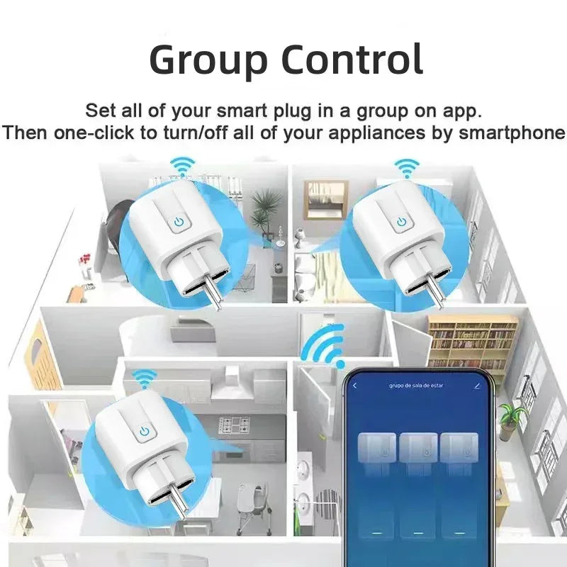 16A/20A Smart Plug EU mit Strommessung & App Steuerung