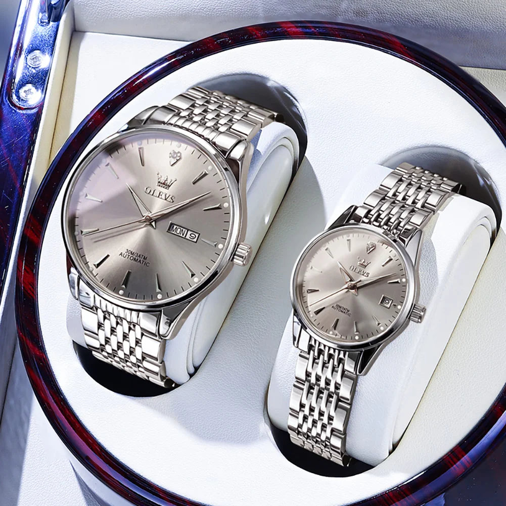 Automatische Paar-Uhr – Lässige Mechanische Uhr für Ihn & Sie