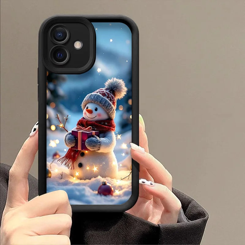 Weiche Schneemann Silikonhülle für Google Pixel 7 8 und 9 TPU Schutz