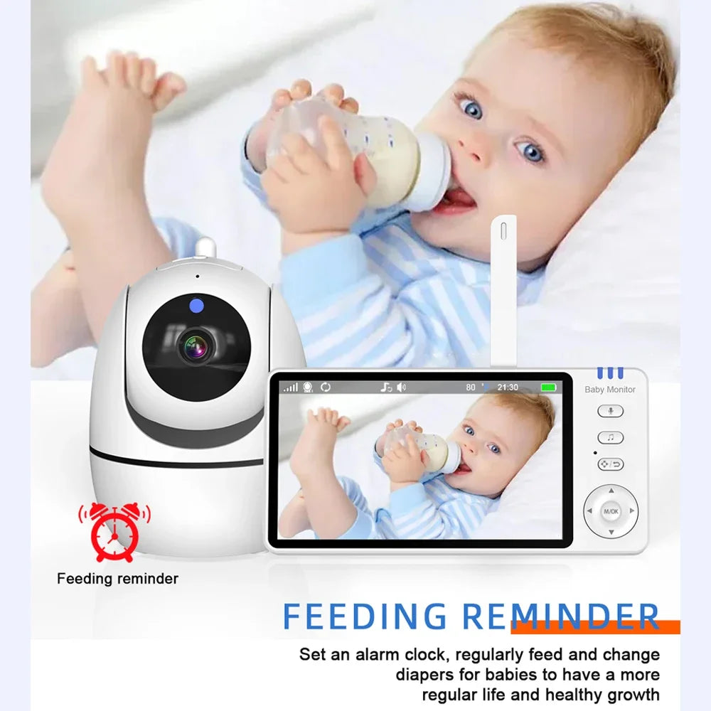 5 Zoll Babyphone Video Kamera Pan Tilt HD