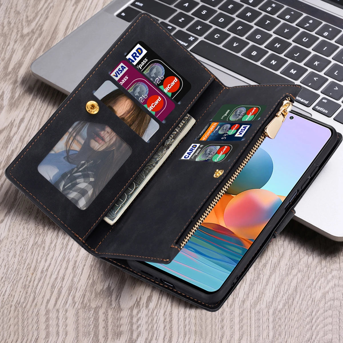 Flip Ledertasche für Xiaomi & Poco