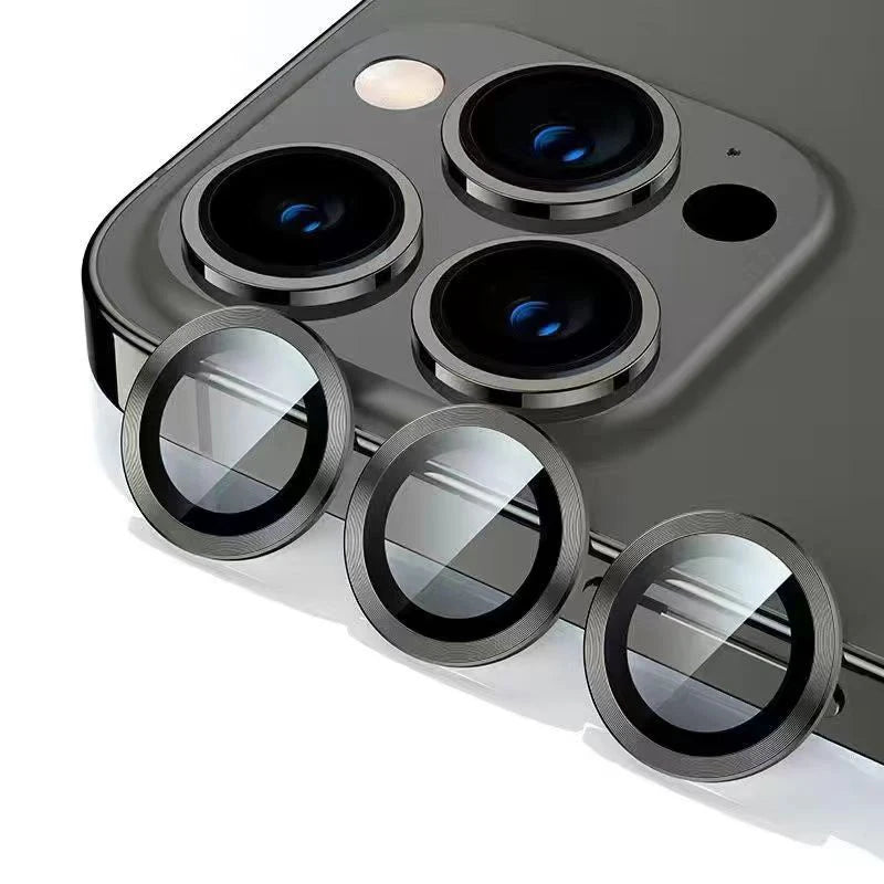 Metall-Ring Kameraobjektivschutz für iPhone 11–15 Pro Max