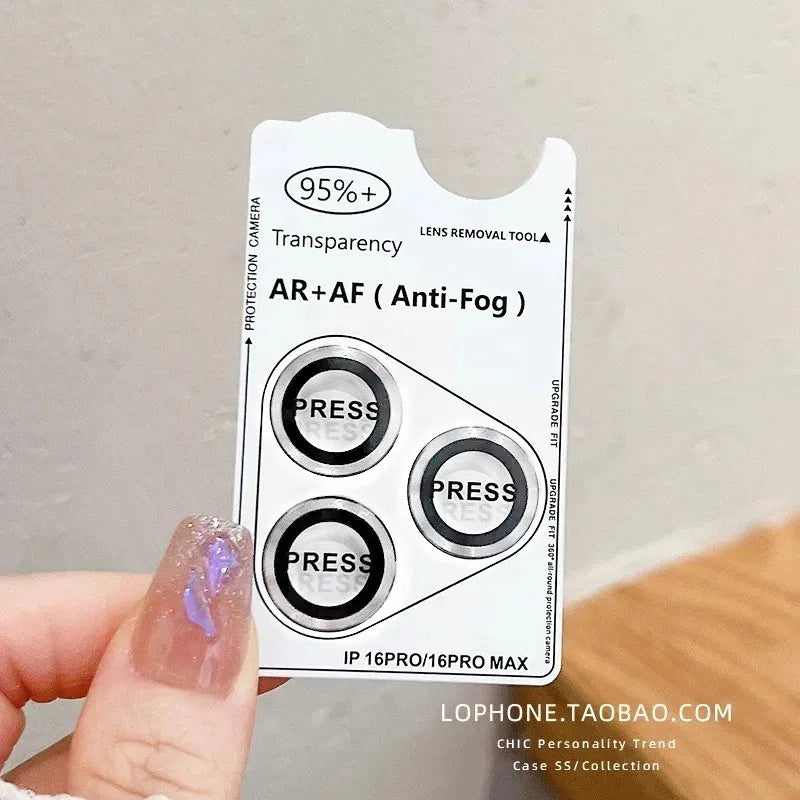 Blaues Metall Kameraobjektiv Schutz für iPhone 17