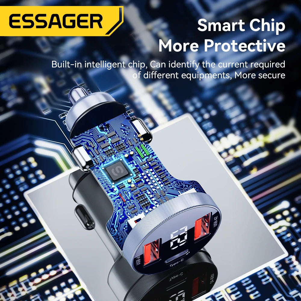 Essager 80W USB C Auto Ladegerät Schnellladung