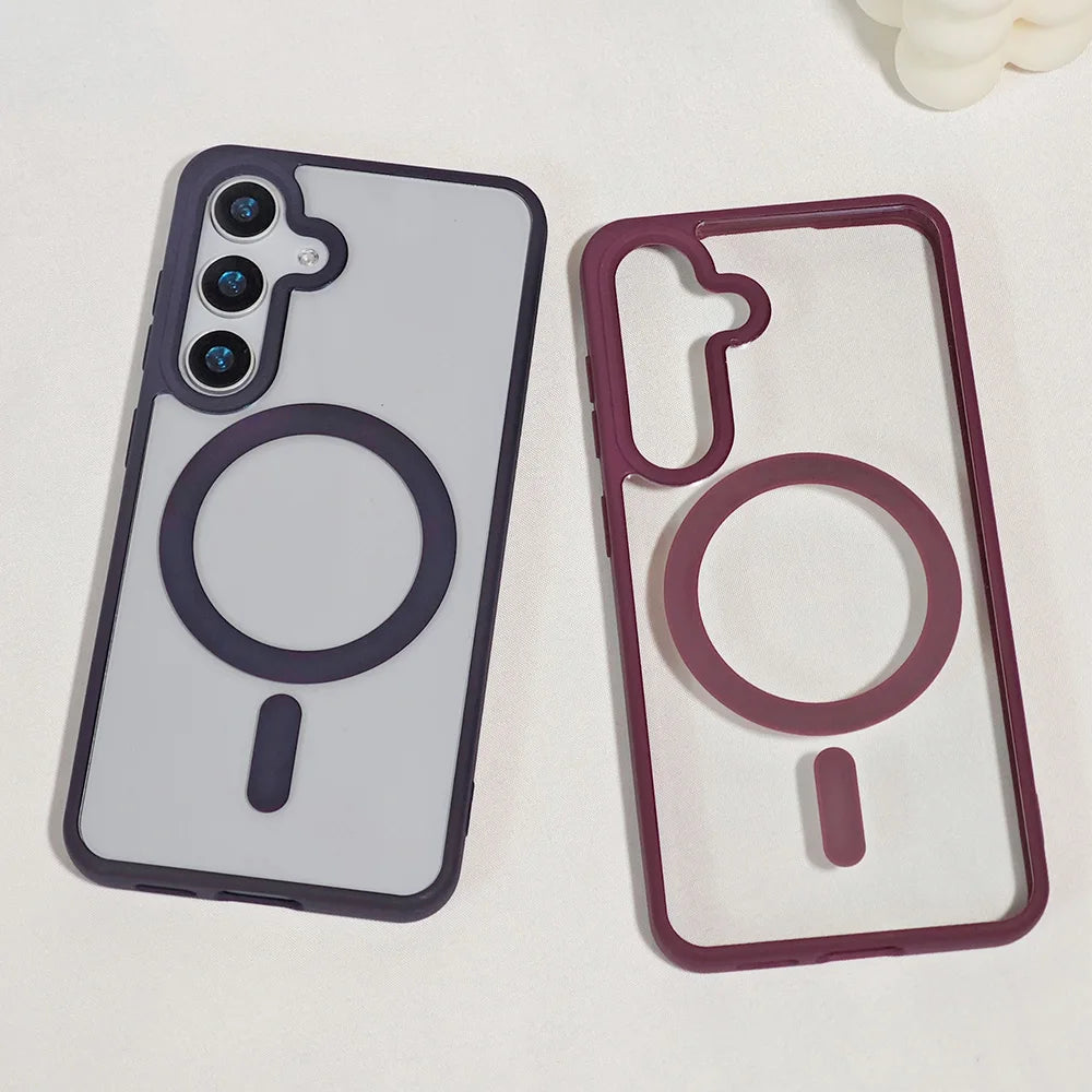 Transparentes Magnet Hard Case für Samsung Galaxy S25 Ultra