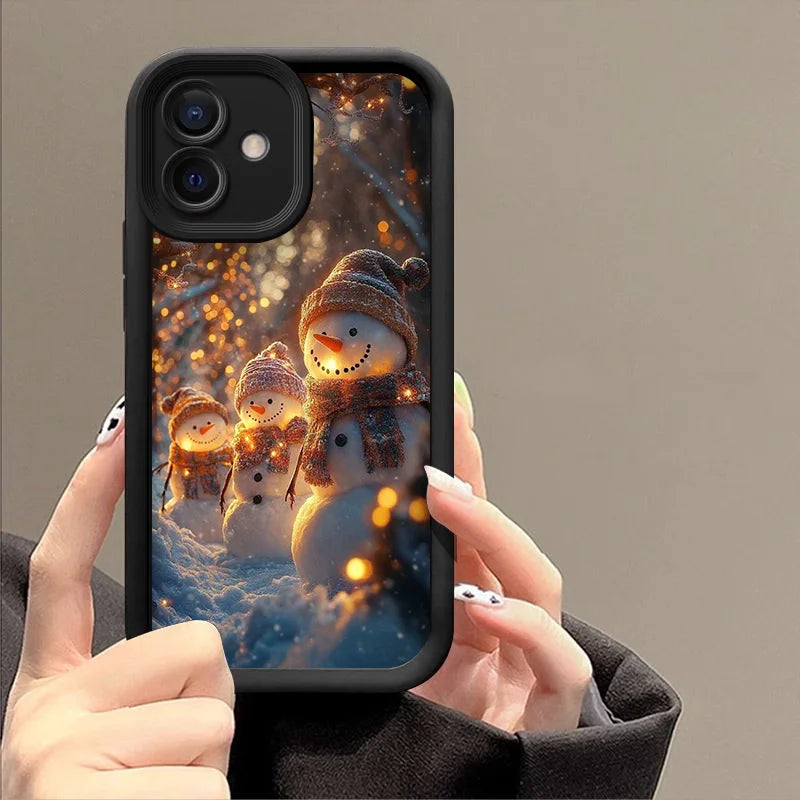 Weiche Schneemann Silikonhülle für Google Pixel 7 8 und 9 TPU Schutz