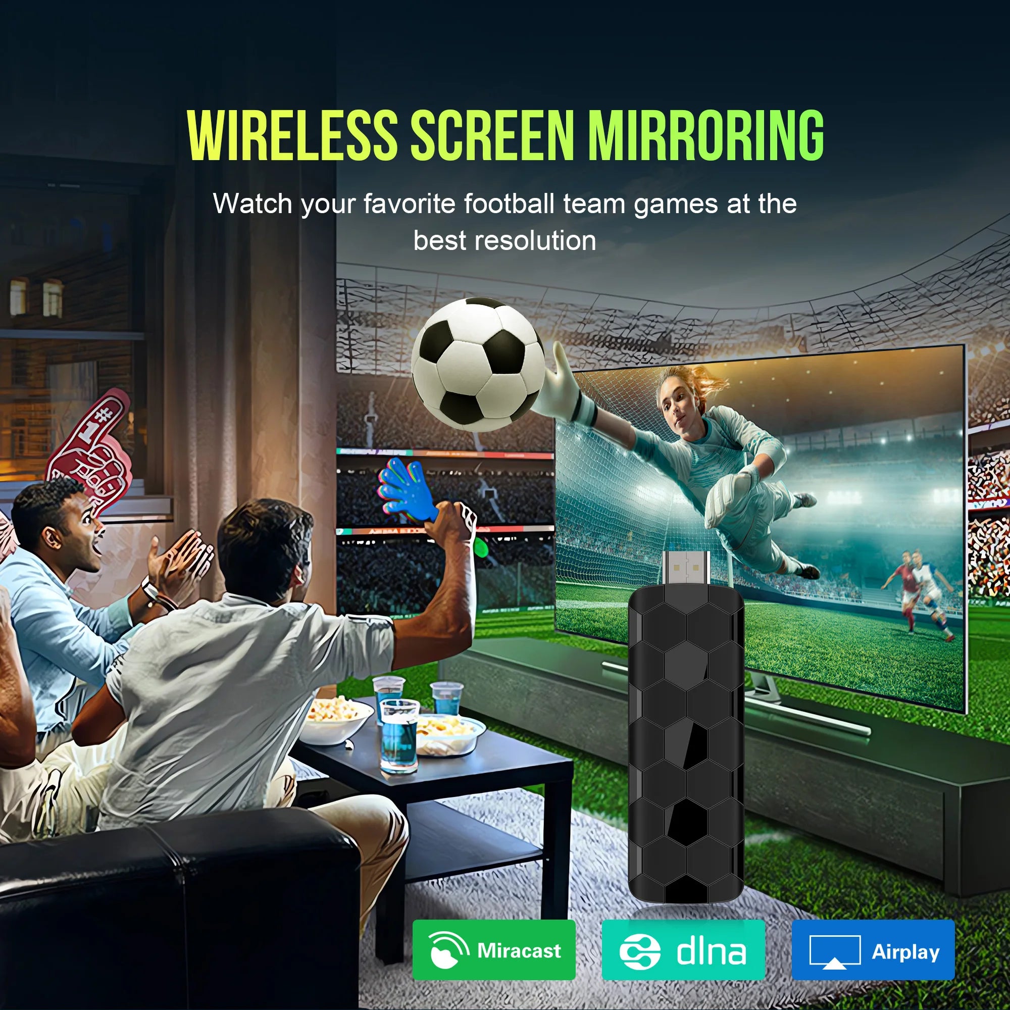 Android 14 TV Stick R3+ 4K Streaming Media