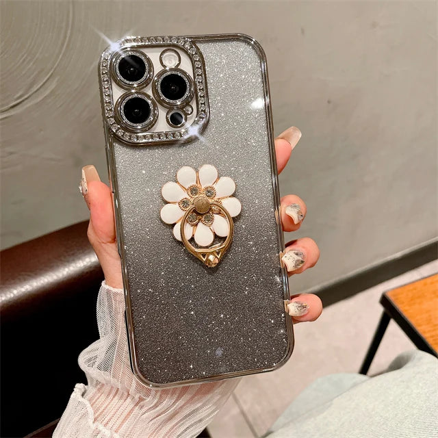 Luxus Flash Diamant Rahmen Hülle für iPhone 17