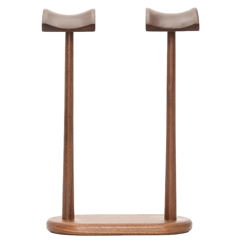 Dual Kopfhörerhalter Walnussholz Minimalistisches Rack