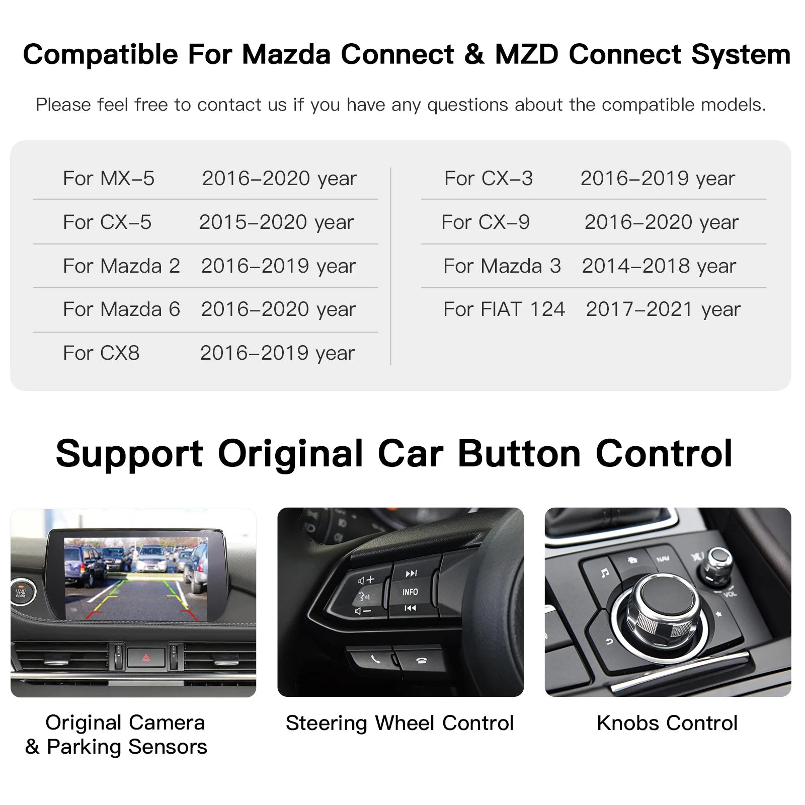 Wireless Type-C CarPlay Android Auto Adapter Mazda