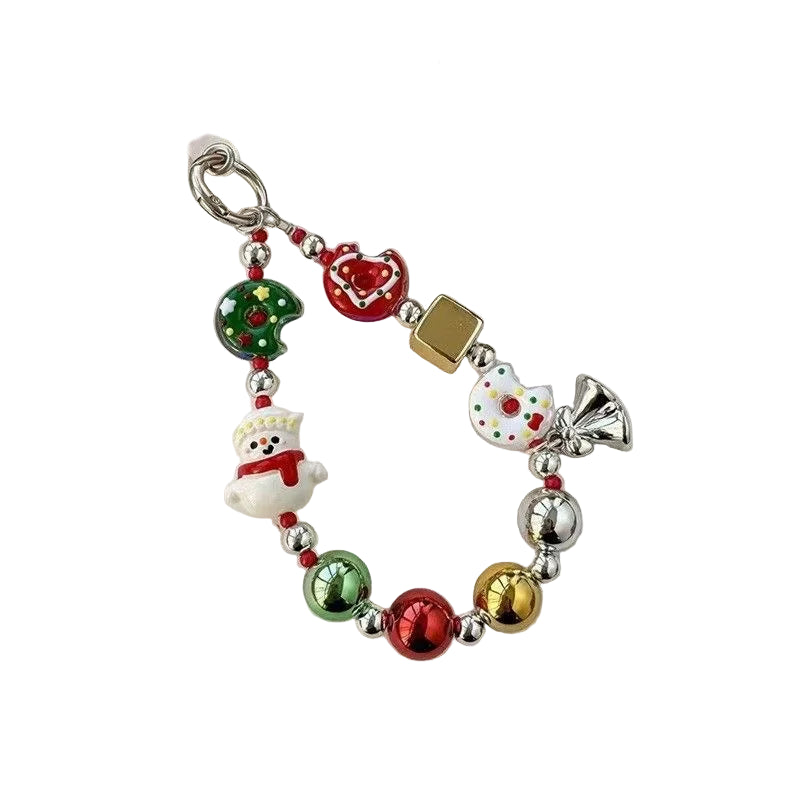 Süßer Weihnachts-Handykette mit Armband und Lanyard