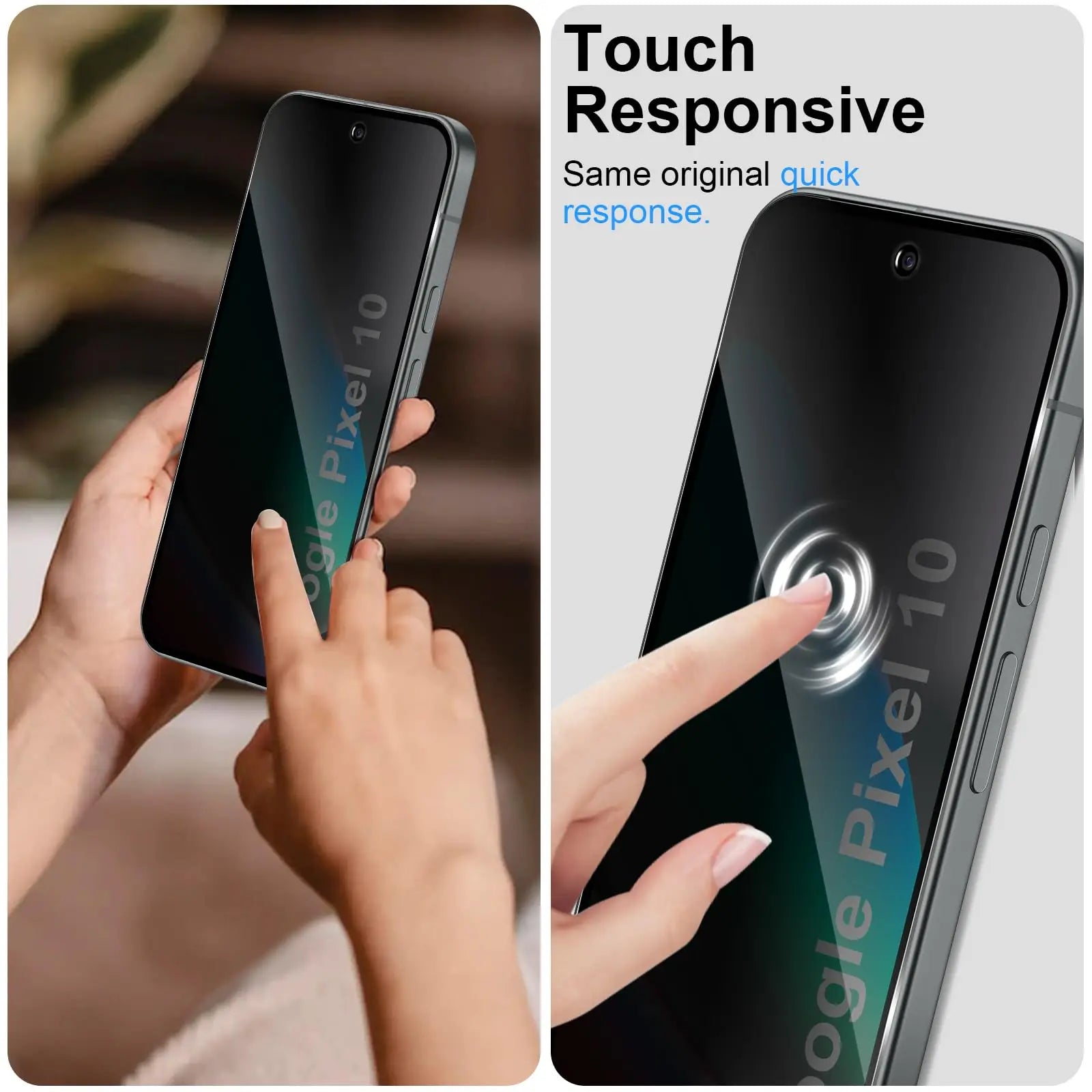 Anti-Spionage Glasfolie für Google Pixel 10 Pro