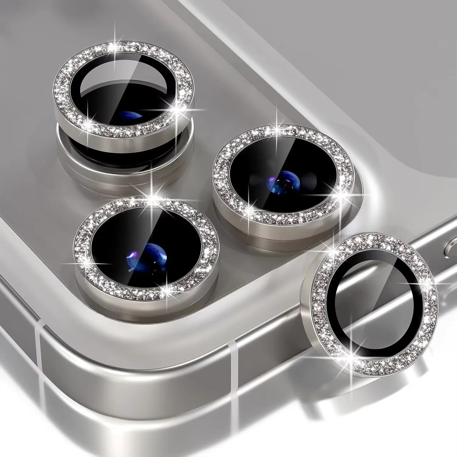 Glitzer Diamant Kamera Schutzglas für iPhone 17 Pro Max