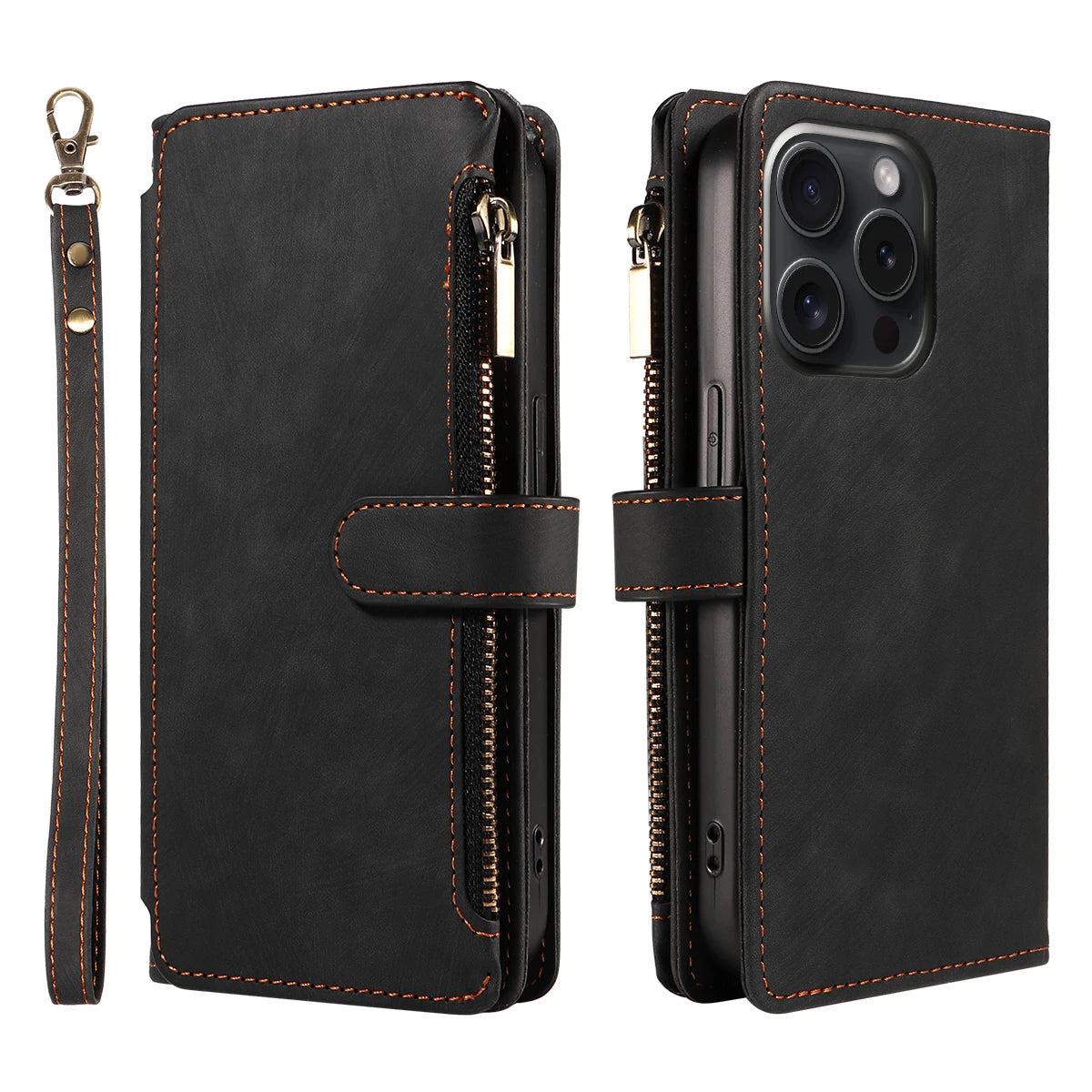 PU Leder Klapphülle mit Kartenfach für Galaxy Serie