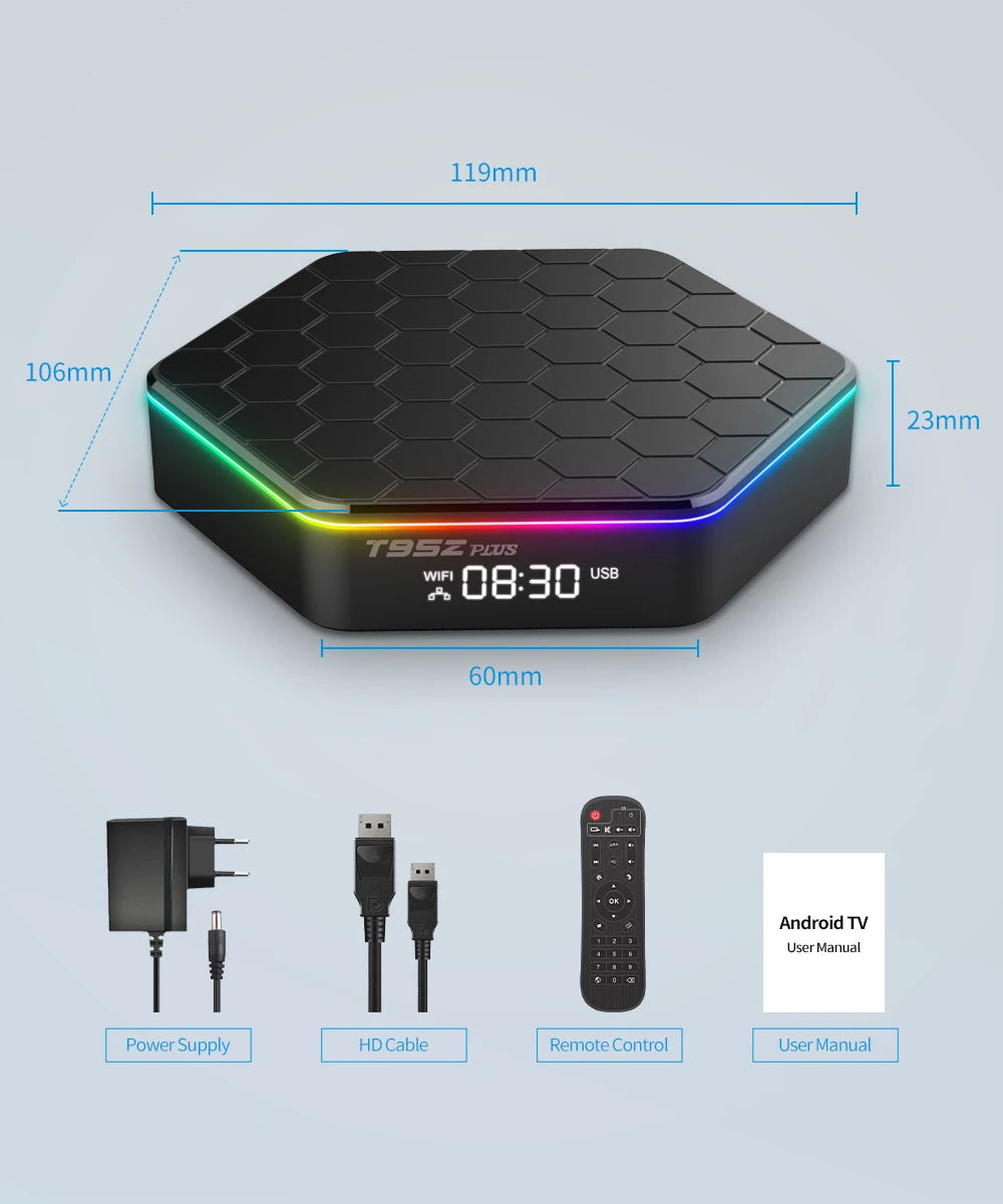 Android 12 TV Box 4K/6K with WiFi6 and 3D
