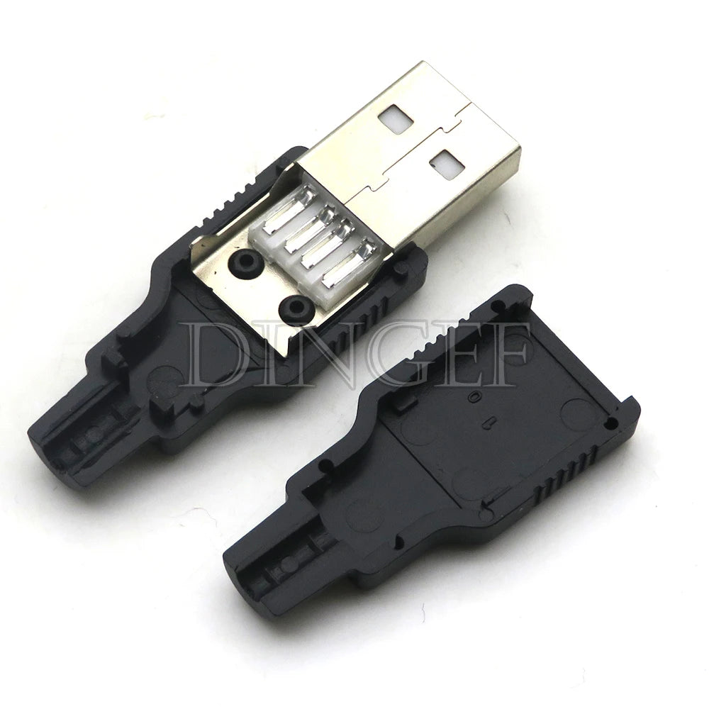USB Typ A Stecker und Buchse 4 Pin Set