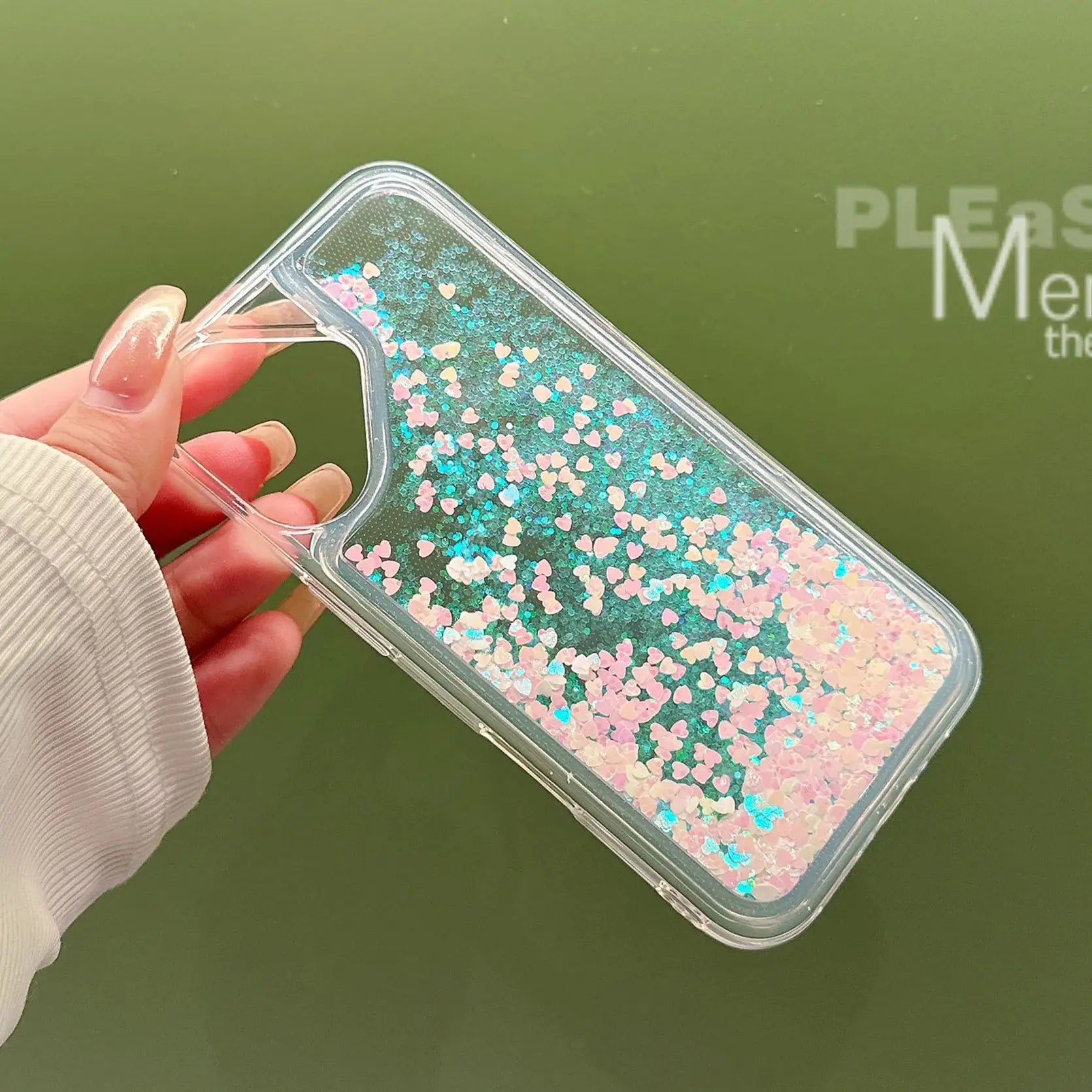 Glitzernde Treibsand-Hülle für iPhone 17 Serie Softcase