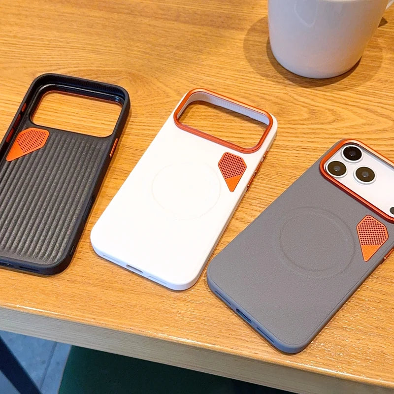 Luxuriöse Magnetische PU Leder Hülle für iPhone 17 Pro