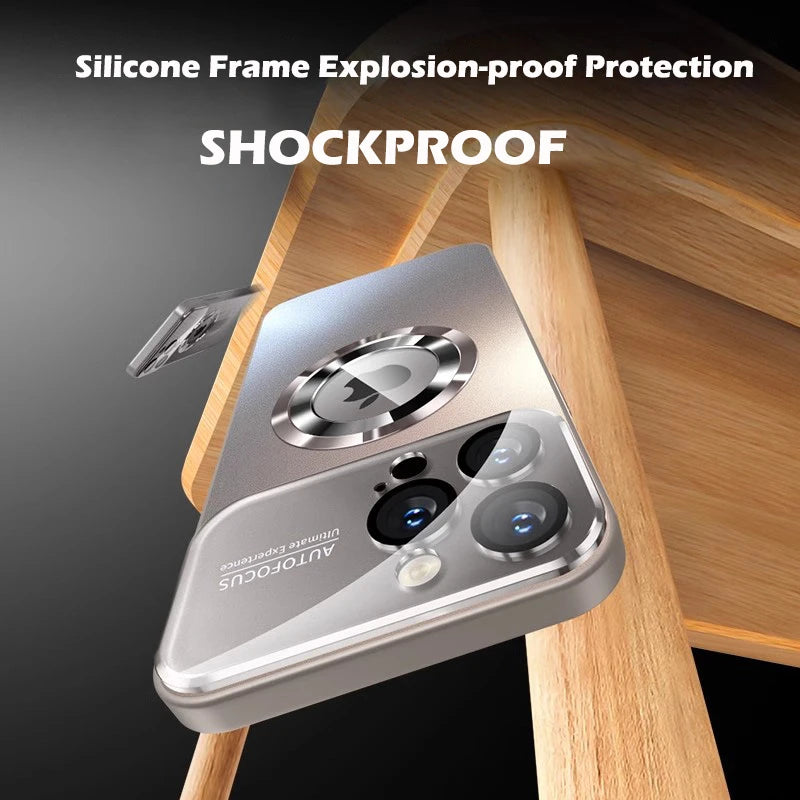 Luxus Matte Magnetische Hülle für iPhone 17