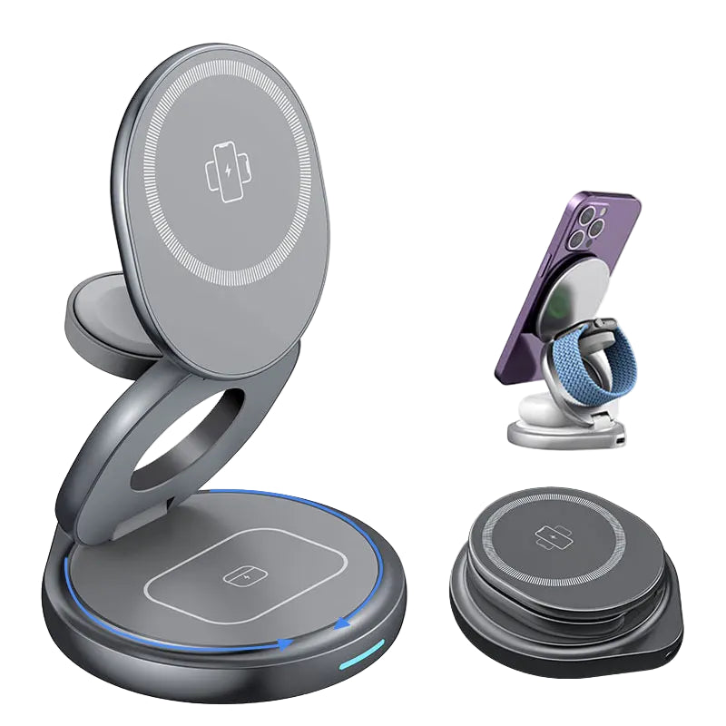 3-in-1 Magnetischer Wireless Charger Ständer