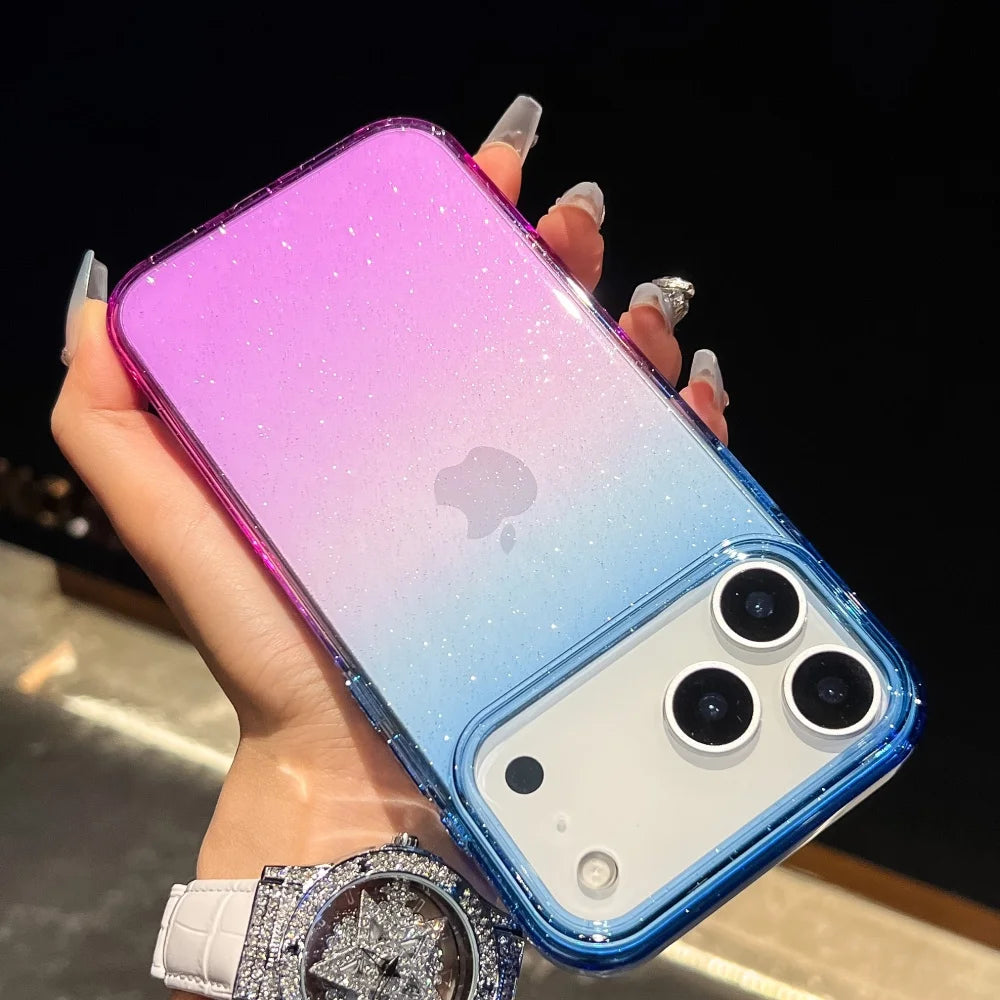 Glitzer Gradient Hartcase für iPhone 17 Pro Max