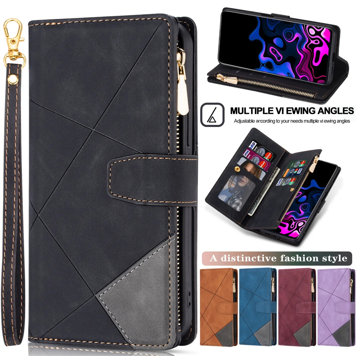 Flip Ledertasche für Xiaomi & Poco