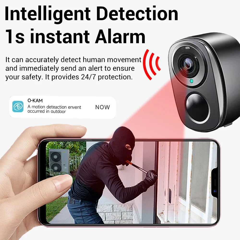 5MP 4G Solar Kamera mit Farb-Nachtsicht und Akku