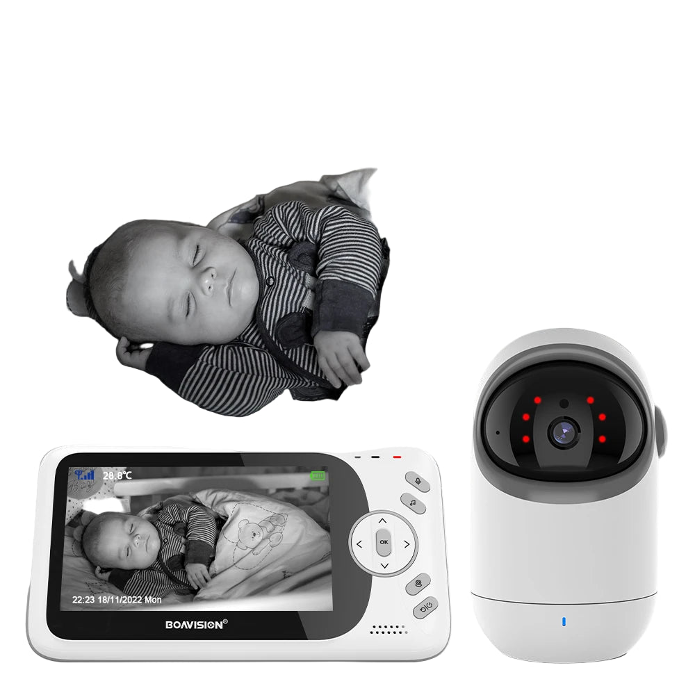Video-Babymonitor 4.3 Zoll Pan Tilt Kamera