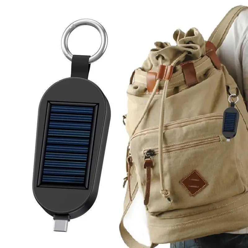 Mini Solar Keychain Powerbank mit Schnellladung