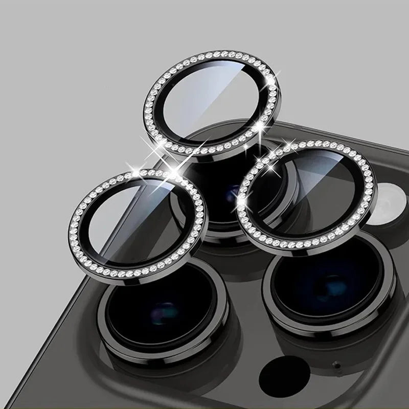 Glitzernde Diamant Kamera Schutz Hülle für iPhone 17
