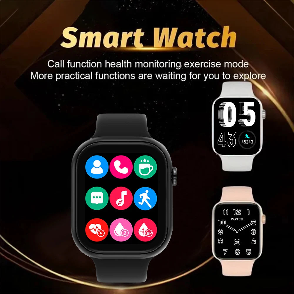LAXASFIT 2025 Smartwatch Herren Damen Bluetooth Anruf