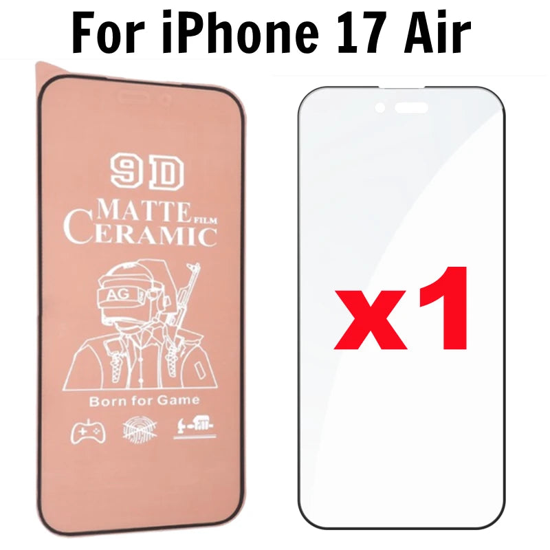 Matte ceramic screen protector for iPhone 17 series
