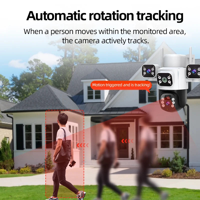 12MP Solar WiFi Surveillance Camera with PTZ &amp; 6K