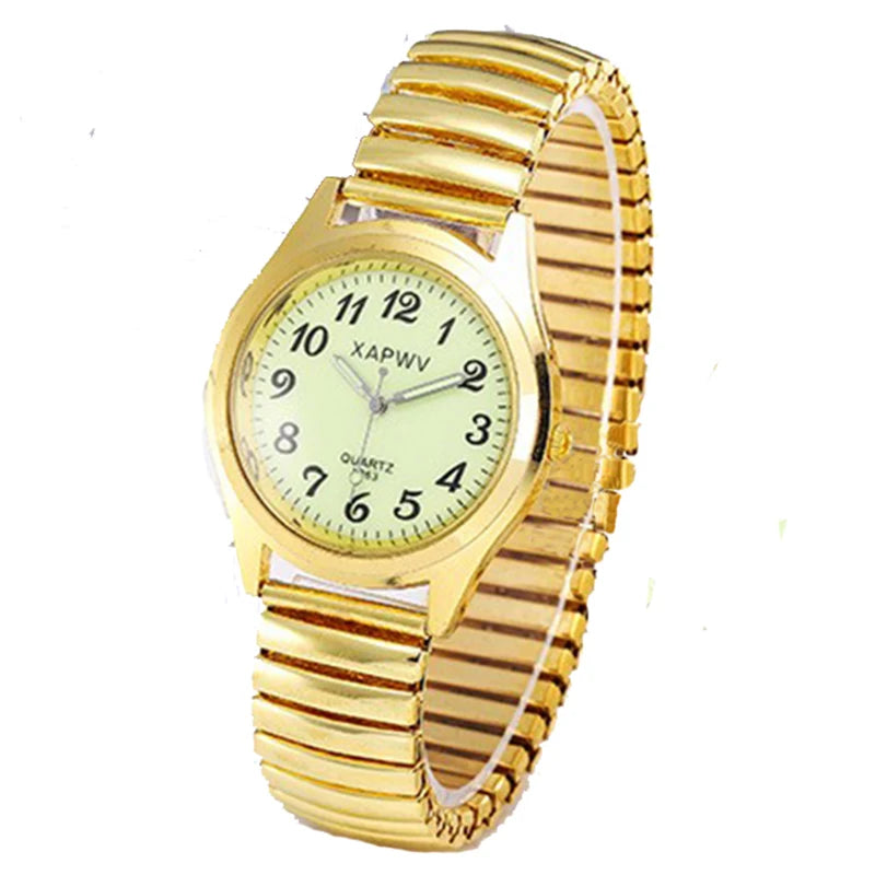 Elegante Damen Quarz-Uhr – Runde Armbanduhr mit Arabischen Ziffern, Leicht und Lässig