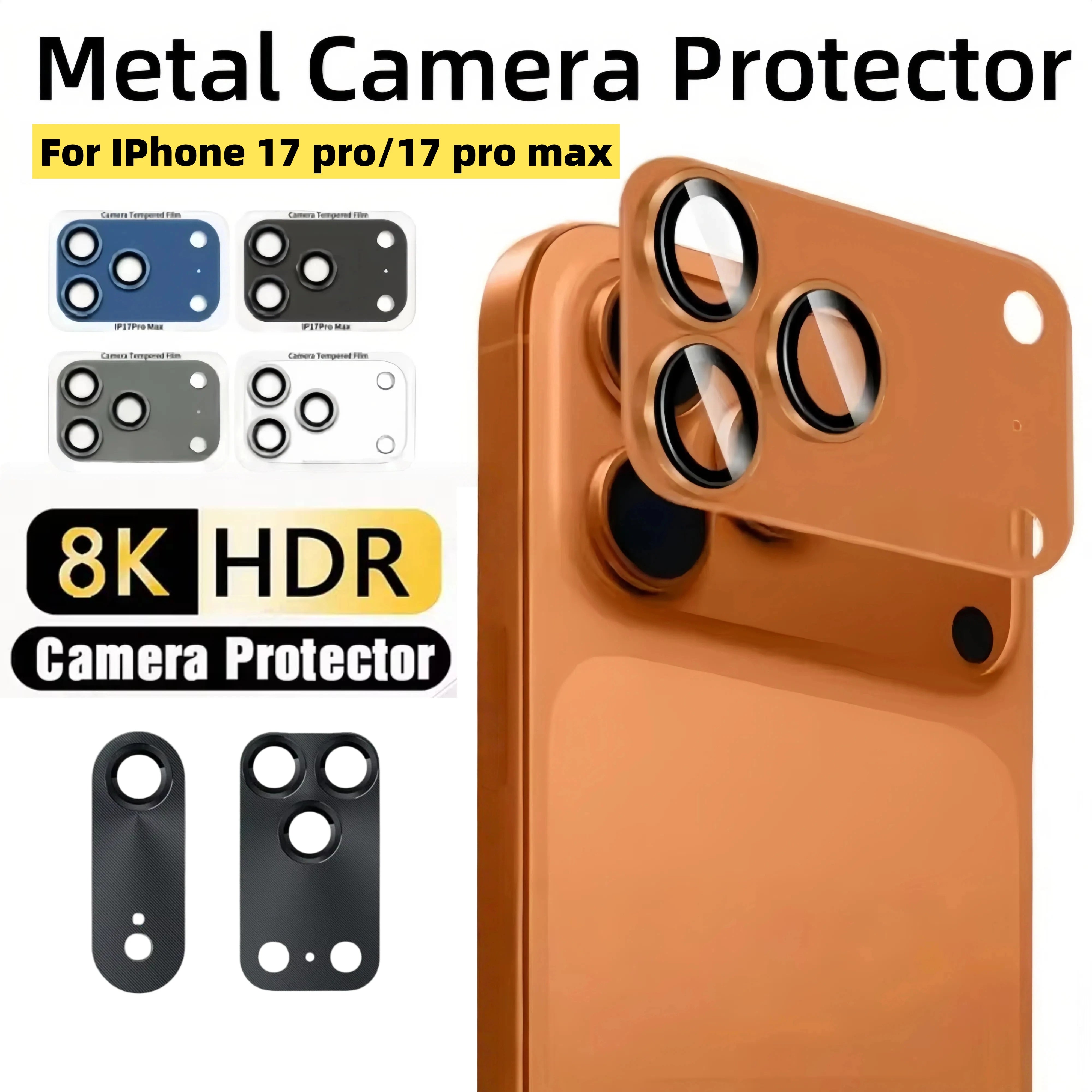 Metall Kamera Schutzglas für iPhone 17 Pro Max