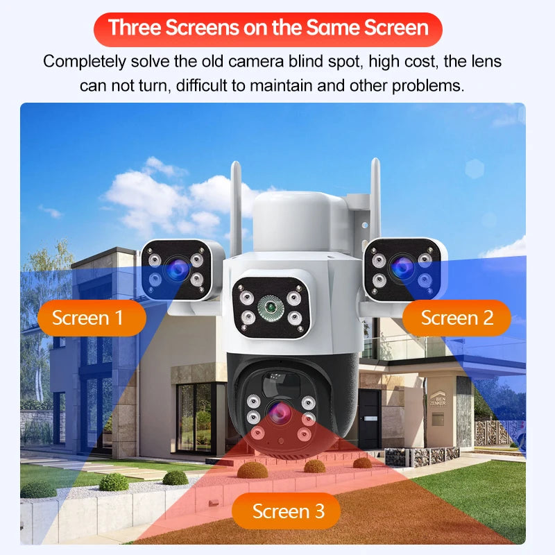 12MP Solar WiFi Surveillance Camera with PTZ &amp; 6K