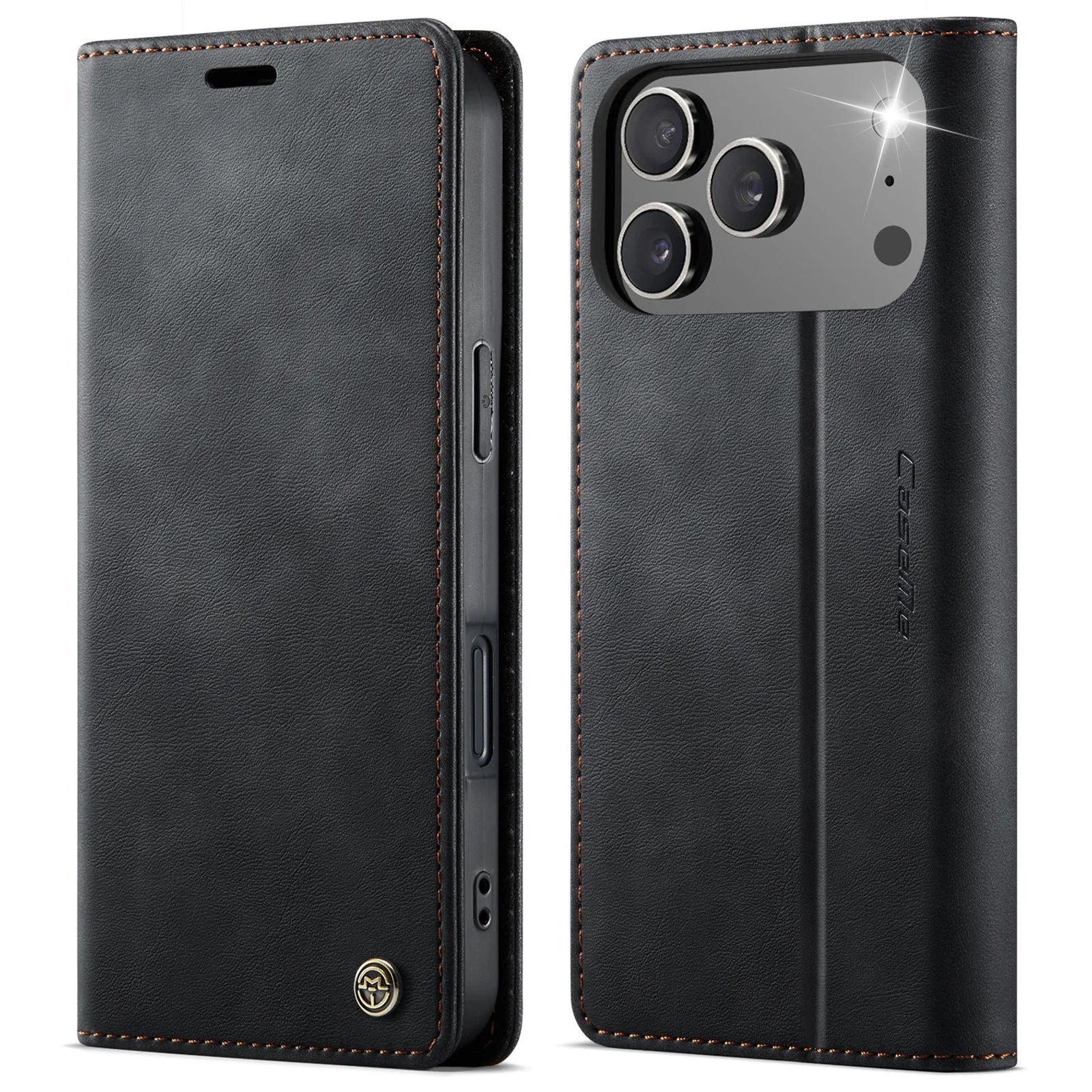 Magnetische Karten Leder Brieftasche für iPhone 17