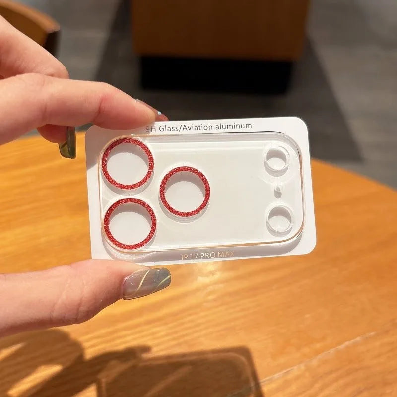 Glitzer Kamera-Objektivschutz für iPhone 17 Serie