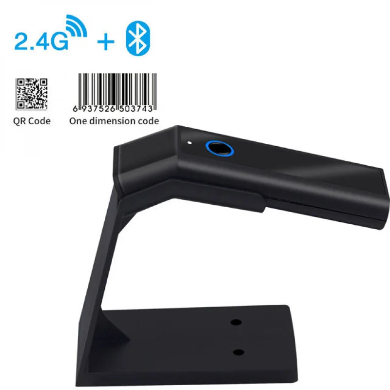 Kabelloser 1D/2D Barcodescanner mit Halterung
