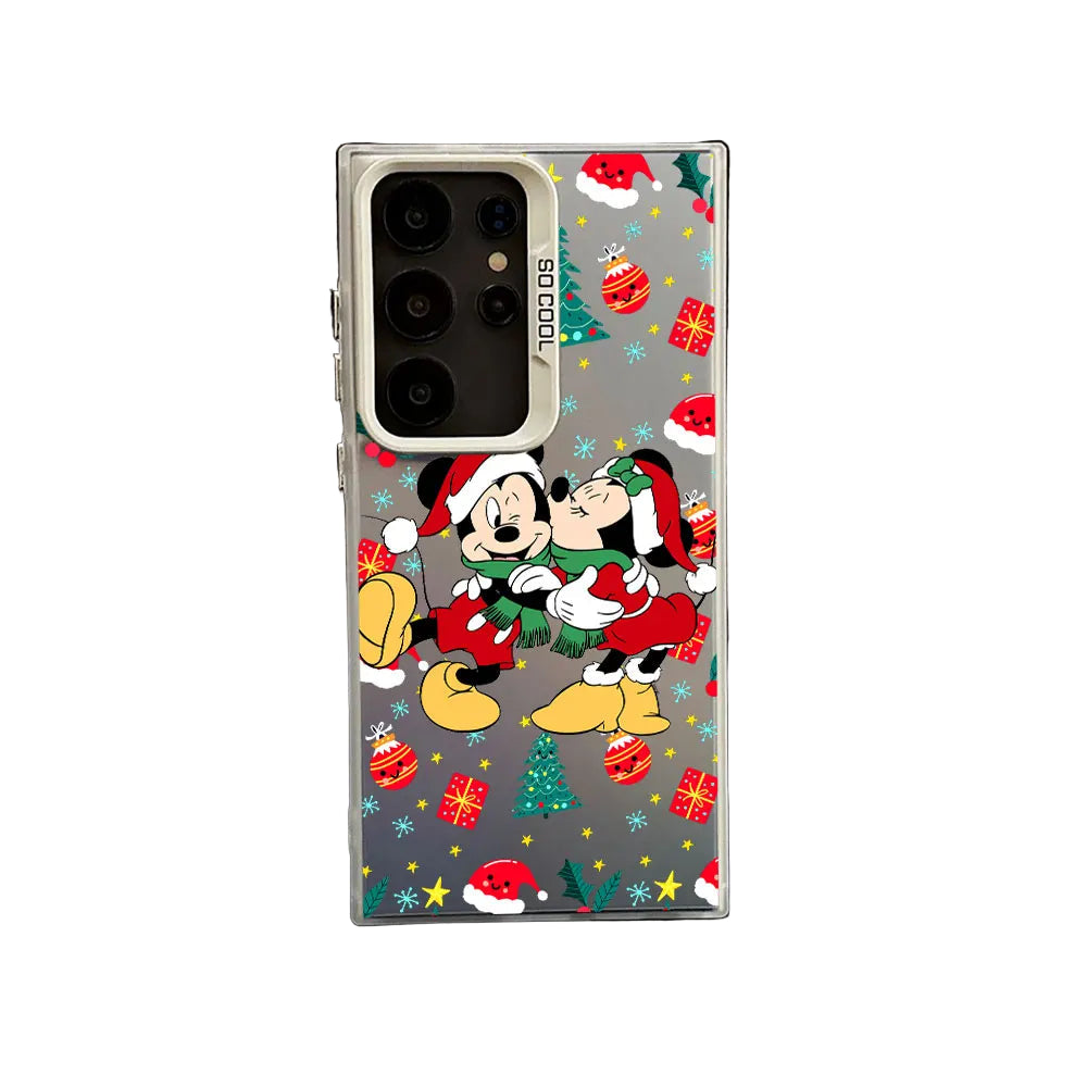 Mickey Minnie Weihnachts Handyhülle für Samsung S25
